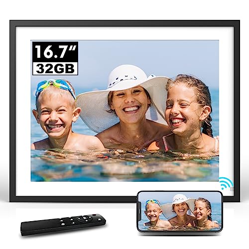 “Grandparents’ Dream: 32GB Extra-Large WiFi Picture Frame!”