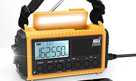 “Survival Essential: Raynic 5000 Weather Radio – Charge, Listen, Alert!”