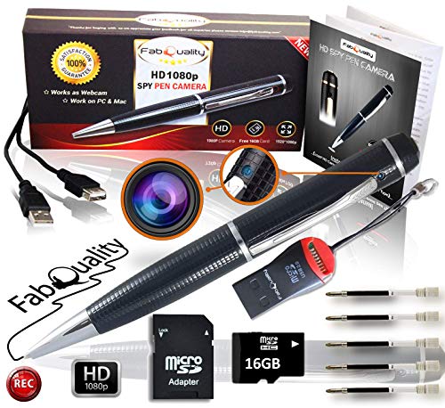 Spy Pen: HD 1080P Hidden Camera, 16GB SD Card, USB Reader – Capture Secrets Effortlessly!