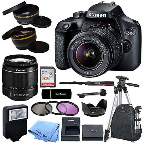 Capture Powerful Moments: Canon EOS 4000D DSLR Camera Bundle