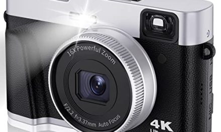 Capture Stunning Moments: 4K Viewfinder Camera, 48MP Autofocus, Anti-Shake, Travel-Friendly