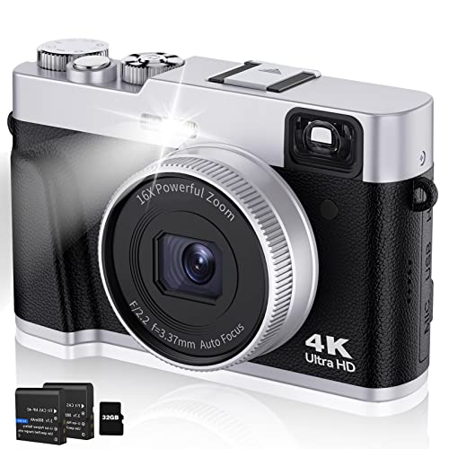 Capture Stunning Moments: 4K Viewfinder Camera, 48MP Autofocus, Anti-Shake, Travel-Friendly