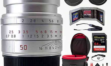 “Capture Brilliance: Leica 50mm Lens Silver Anodized + Bonus Kit”