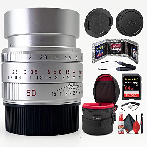 “Capture Brilliance: Leica 50mm Lens Silver Anodized + Bonus Kit”