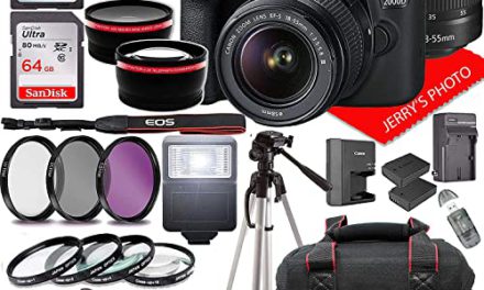 Capture the Moment: Canon EOS 2000D DSLR Camera + 18-55mm Lens + Accessories