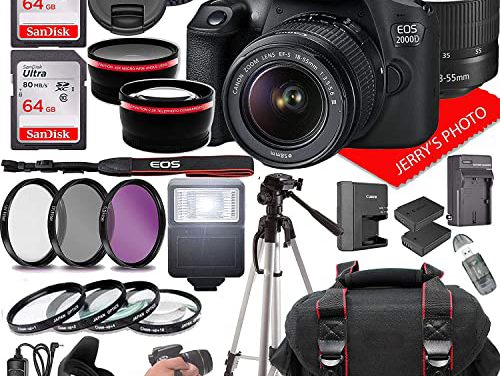 Capture the Moment: Canon EOS 2000D DSLR Camera + 18-55mm Lens + Accessories