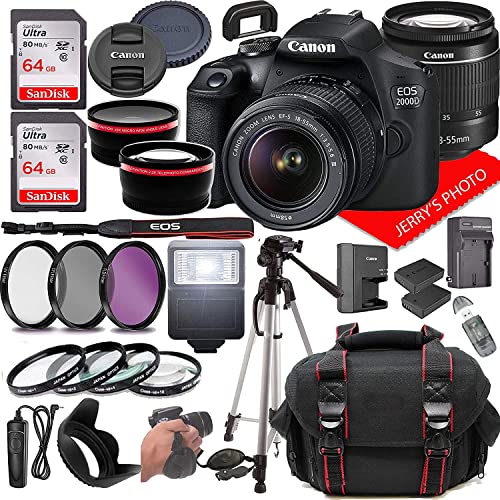 Capture the Moment: Canon EOS 2000D DSLR Camera + 18-55mm Lens + Accessories