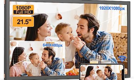 “Enhance Home Decor with 21.5″ WiFi Digital Picture Frame”