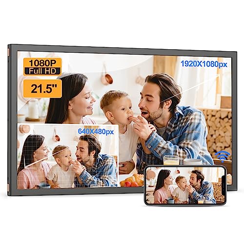 “Enhance Home Decor with 21.5″ WiFi Digital Picture Frame”