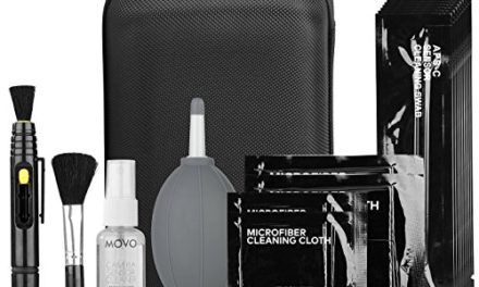 Ultimate DSLR Camera Cleaning Kit: 10 Swabs, Fluid, Air Blower, Lens Pen, Brush, Microfiber Cloths, Case