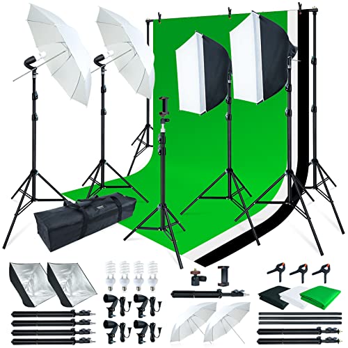 “Capture Stunning Moments: LINCO Lincostore Photo Studio Kit with 3 Color Backdrops”