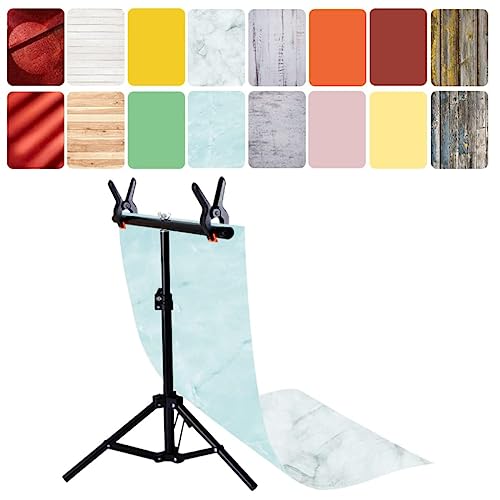 Stunning 8PCS Backdrop Paper Set: Wooden Marble Photography Backgrounds – Perfect for Food Product Tabletop Blog Pictures