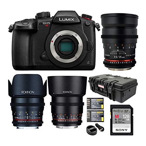 “Capture Moments: Panasonic GH5s Camera Bundle – 3 Lenses & Accessories”