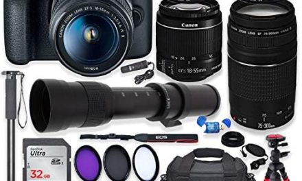 Capture the Moment: Canon Rebel T7 DSLR Camera + Lenses & More