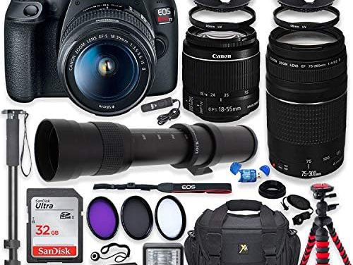 Capture the Moment: Canon Rebel T7 DSLR Camera + Lenses & More