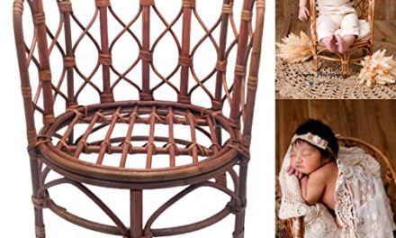 Capture precious moments with handmade rattan chair for newborn photoshoot