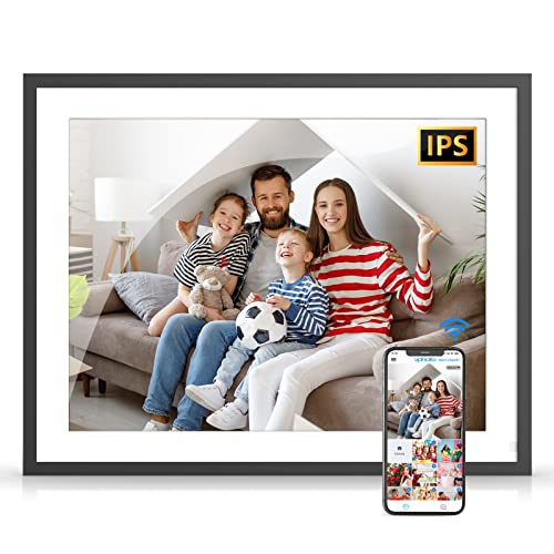 “Showcase Memories: 17″ Smart Frame with 32GB, Auto Rotate, Cloud Storage, Instant Sharing”