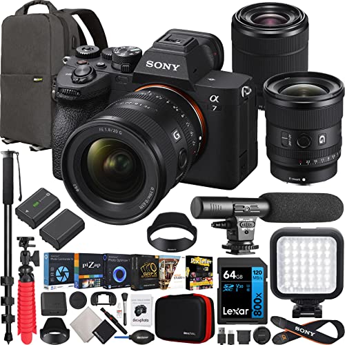 “Capture More with Sony a7 IV Camera Kit: 2 Lenses, Backpack, and More!”