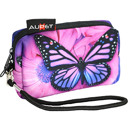 Stylish Butterfly Camera Case with Strap for Sony Samsung Nikon Canon Kodak