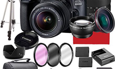 “Capture Life’s Moments: Canon EOS 4000D DSLR Camera Bundle”