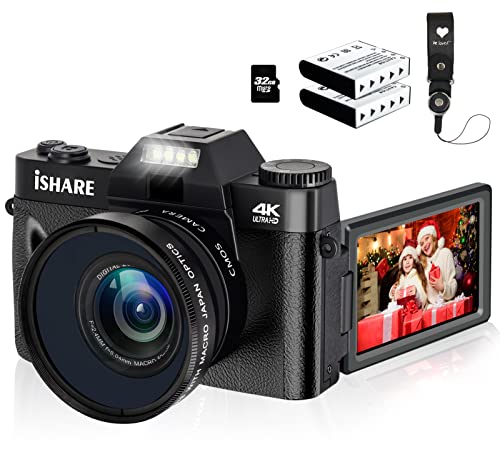 Capture Stunning Moments with ISHARE 48MP Vlogging Camera