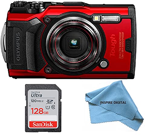 Capture the Adventure: Olympus Tough TG-6 Waterproof Camera, Red Bundle