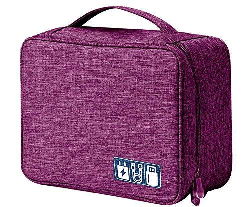 Unyks Star Electronics Travel Bag: Organize, Protect, and Carry Your Tech! (Purple)