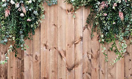 Stunning Wood Wall Green Leaves Backdrop for Birthday Party and Baby Shower – Captivating Spring Fowers Green Plant Rustic Brown Wood Wall Party Wallpaper – Enchanting Photo Studio Props