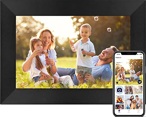 “Share Photos Remotely: 8 Inch WiFi Smart Frame with HD Touch Screen & Cloud Storage”