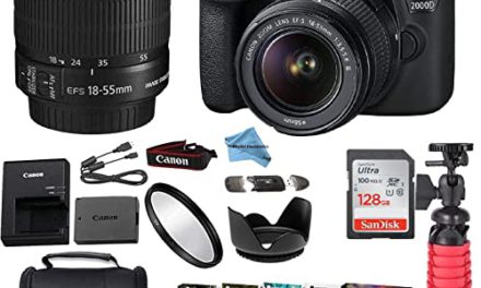 Capture the Moment: Renewed EOS Rebel 2000d Camera Bundle