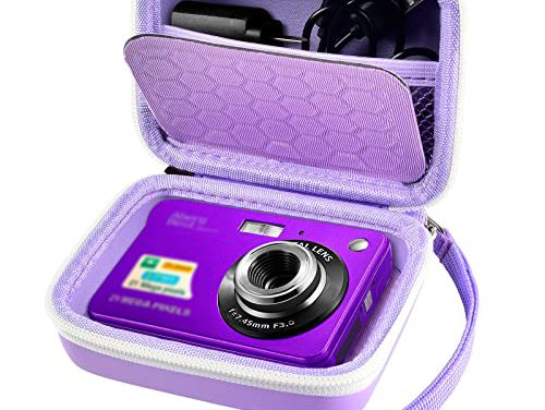 Travel with Confidence: Ultimate Camera Case for AbergBest, Kodak, Canon, Sony Cameras – Purple