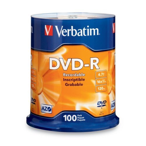 High-Speed 16x DVD-R Discs – 100 Pack: Reliable, Portable Media