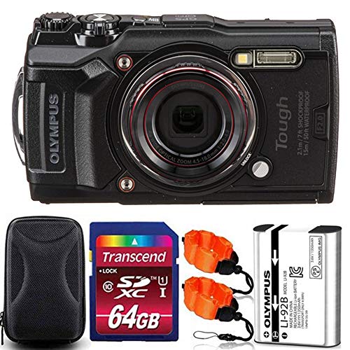 Capture Adventure: Olympus TG-6 Camera + 64GB Card, Strap & Case