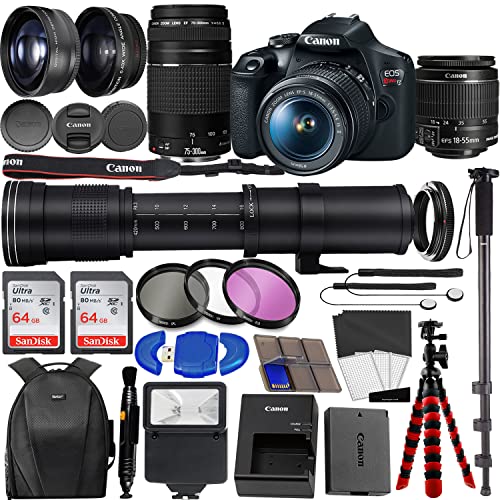 Capture the Ultimate Bundle for Canon EOS Rebel T7 DSLR Camera!