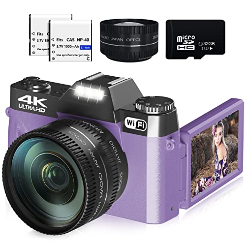 “Capture Stunning Moments: 4K 48MP Vlogging Camera with WiFi & 16X Zoom”