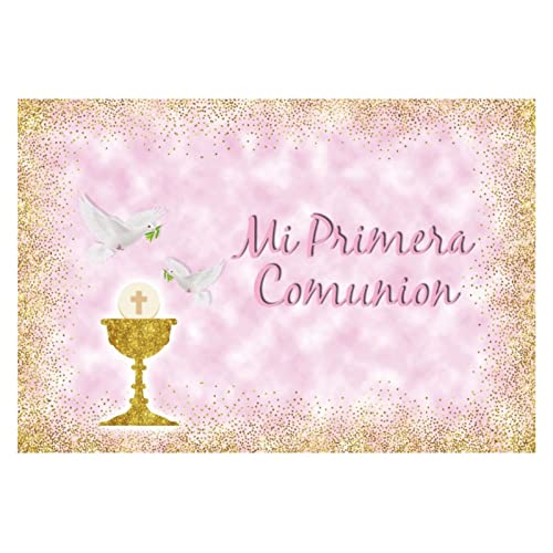 Captivating First Communion & Baptism Backdrop for Memorable Photographs (9x6ft)