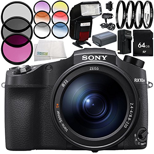 “Capture the Best Moments: Sony Cyber-Shot DSC-RX10 IV Camera with 9PC Bundle!”