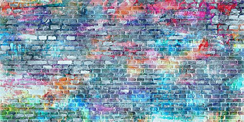 Vibrant Rainbow Brick Wall Backdrop: Perfect for Photoshoots, Parties