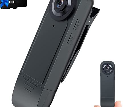 32GB Mini Spy Nanny Cam: Ultra-Compact Body Cam with Night Vision & Auto Overwrite