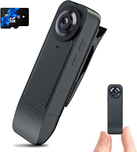 32GB Mini Spy Nanny Cam: Ultra-Compact Body Cam with Night Vision & Auto Overwrite