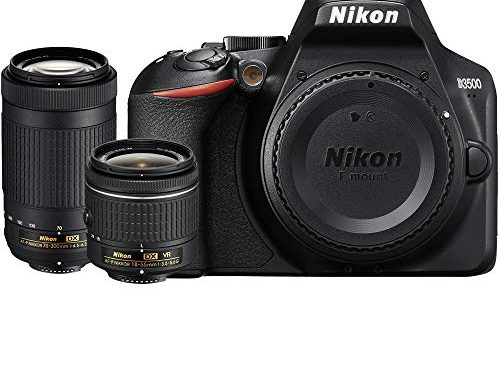 Capture the Moment: Renewed Nikon D3500 DSLR Camera with Dual Zoom Lens