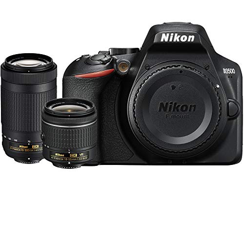 Capture the Moment: Renewed Nikon D3500 DSLR Camera with Dual Zoom Lens