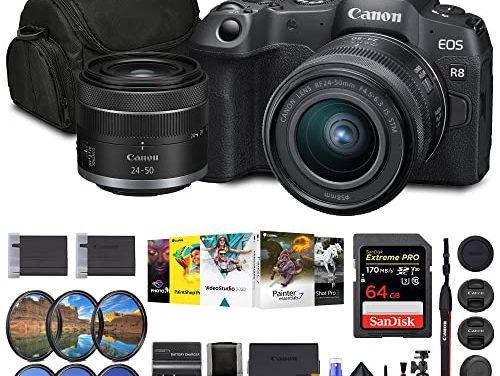 “Capture Life’s Moments: Canon EOS R8 Mirrorless Camera Bundle”