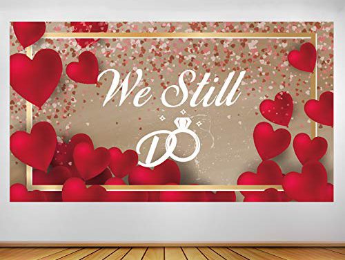 Celebrate Love! Durable Wedding Backdrop, Bridal Shower, Engagement & Bachelorette Party Banner