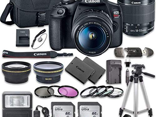 Capture the Moment: Canon T7 DSLR Bundle + Bonus Memory Cards & Accessories