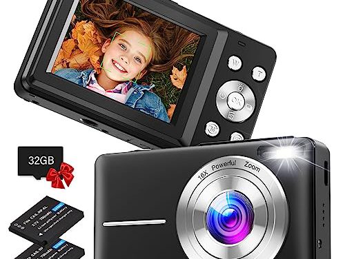 Capture Stunning Moments: 44MP Kids Camera – 16X Zoom