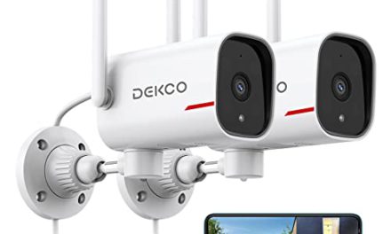 Ultimate Home Protection: DEKCO 2K Pan Rotating Camera