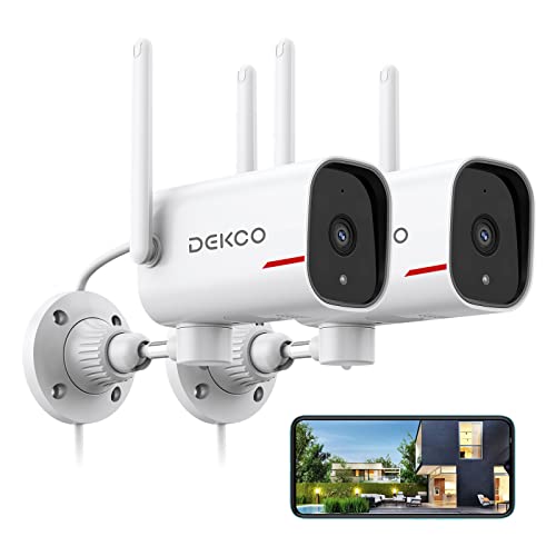 Ultimate Home Protection: DEKCO 2K Pan Rotating Camera