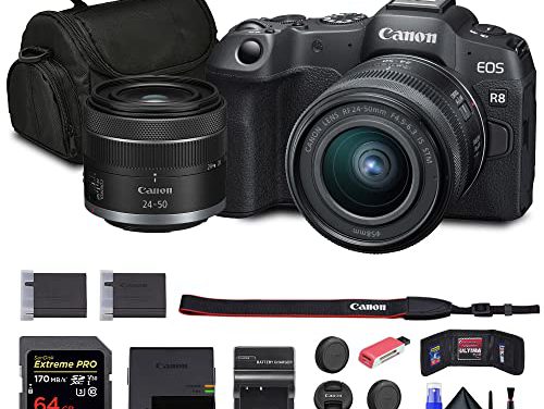 Revive Your Photography: Canon EOS R8 Mirrorless Camera Bundle