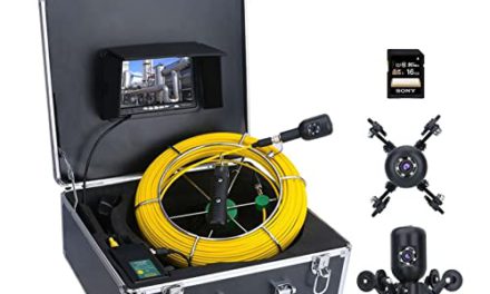 Industrial 7″ DVR Endoscope – Captivating 1080P Video Inspection Camera for Sewer Pipe with Dual Lens